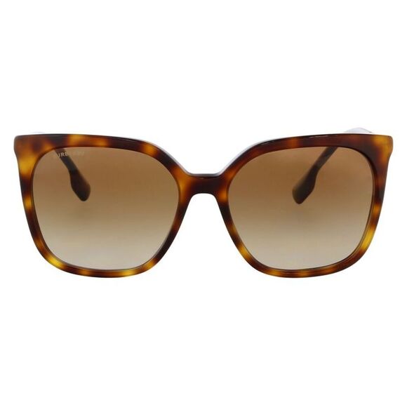 Burberry 0BE4347 33161356 Full Rim Havana Square Sunglasses - Picture 2 of 5